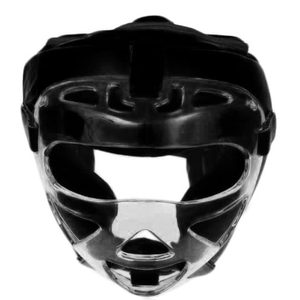 Kask bokserski MMA skórzany z kratą Evolution - gallery 6