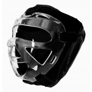 Kask bokserski MMA skórzany z kratą Evolution - gallery 7