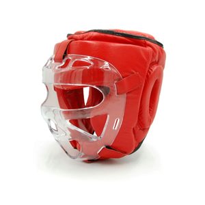 Kask bokserski MMA skórzany z kratą Evolution - gallery 4