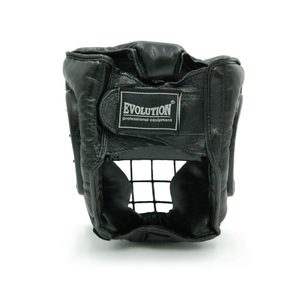 Kask bokserski MMA skórzany z kratą Evolution - gallery 5
