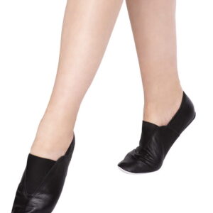 Baletki skórzane antypoślizgowe czarne - Evolution