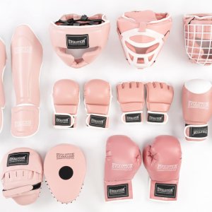 Rękawice bokserskie Evolution Pro różowe - Evolution