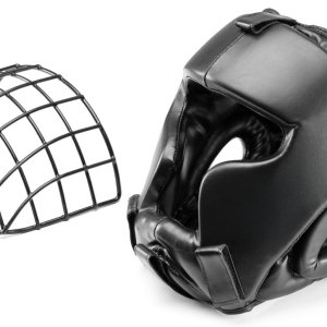 Kask bokserski treningowy z metalową kratą Evolution - Evolution