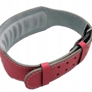 Pas kulturystyczny skórzany 10 cm Evolution Pink - Evolution