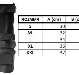 Ochraniacz na goleń z ochroną śródstopia Evolution Black - Evolution