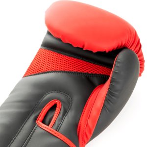 Rękawice bokserskie ze skóry syntetycznej Evolution Mesh czerwono - czarne RB-270 - Evolution