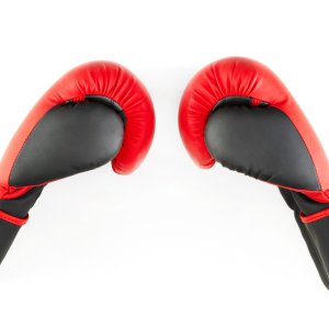 Rękawice bokserskie ze skóry syntetycznej Evolution Mesh czerwono - czarne RB-270 - Evolution