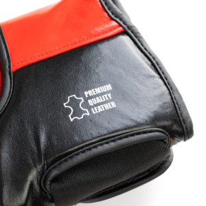 Rękawice bokserskie ze skóry naturalnej Evolution HB czerwono - czarne RB-170 - Evolution