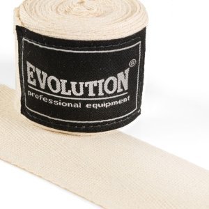 Bandaż bokserski Evolution Retro Natural 4,5 m SB-345RN - Evolution