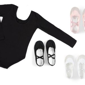 Baletki bawełniane Dance białe - Evolution