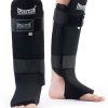 Ochraniacz na goleń elastyczny z ochroną stopy wzmocniony - Evolution