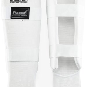 Ochraniacz na goleń elastyczny z ochroną stopy wzmocniony - Evolution